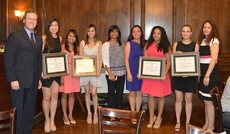 Residents and their residency advisors at Graduation